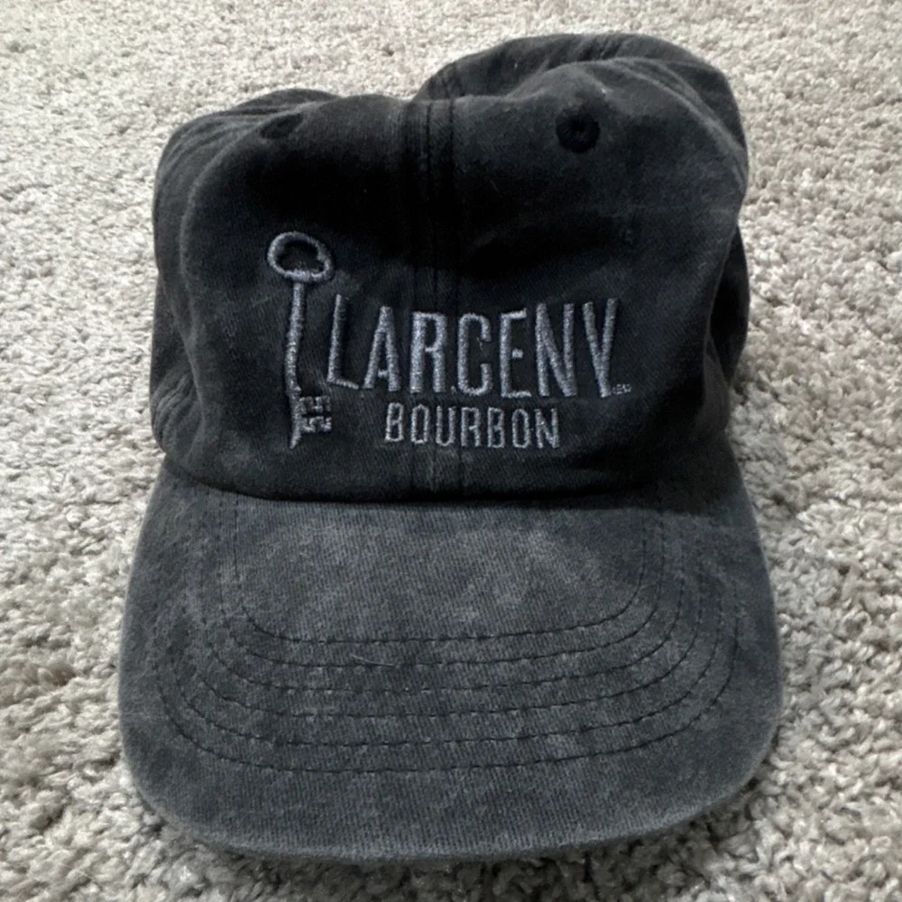 Larceny Bourbon Black Adjustable Baseball Cap Hat Distillery Theme‎